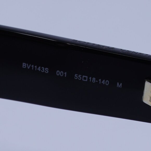 Bottega Veneta BV1143S 001 Sunglasses Black Rectangle Frame, Grey Lenses - Picture 7 of 10